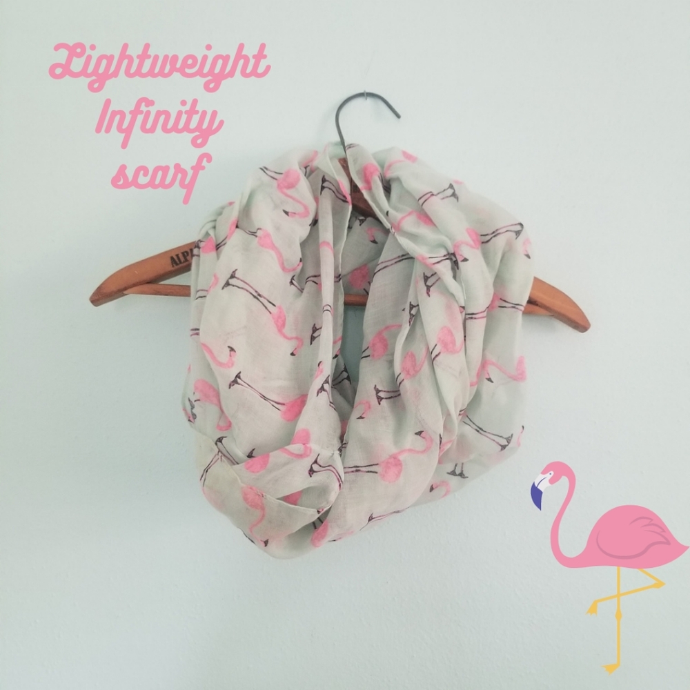 Flamingo infinity scarf "spring"